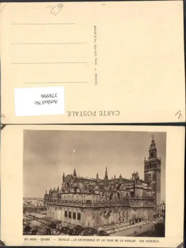 378996,Spain Seville La Cathedrale et la Tour de la Giralda Kirche Turm