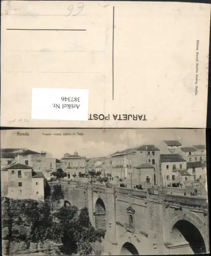 387346,Spain Ronda Pueuto nuevo sobre el Tajo Brücke