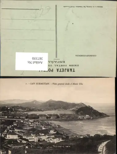 387350,Spain San Sebastian Vista general desde el Mnte Ulia Totale