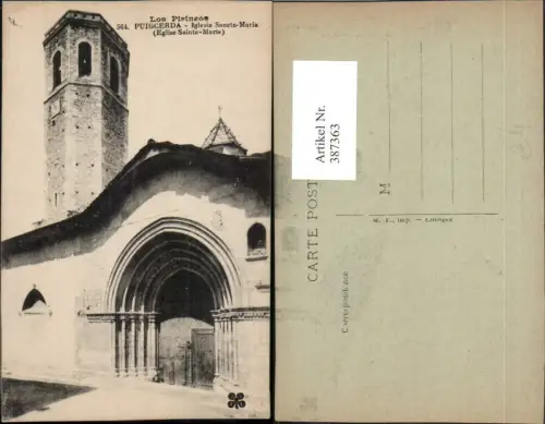 387363,Spain Puigcerda Iglesia Sancta-Maria Eglise Kirche