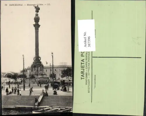 387396,Spain Barcelona Monumento a Colon Säule