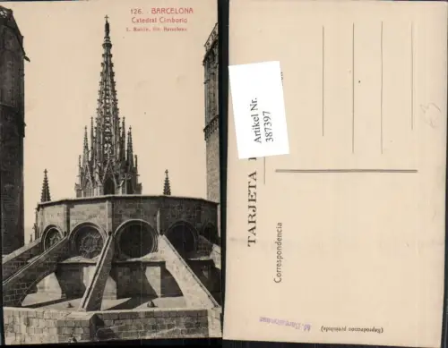 387397,Spain Barcelona Catedral Cimborio Kirche Turm
