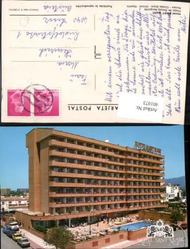 401073,Spain Costa Brava Roses Hotel Sant Marc Platja de Santa Margarida