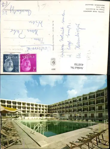 410750,Spain Menorca Hotel sur Menorca Playa de Biniancolla San Luis Schwimmbecken