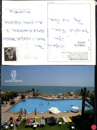 410752,Spain San Pedro Alcantara Marbella Golf Hotel Guadalmina Schwimmbecken