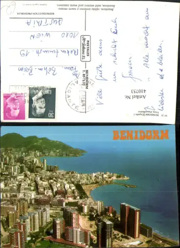 410753,Spain Benidorm Vista Panoramica Totale
