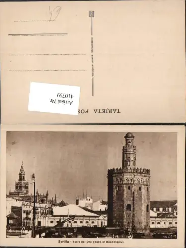 410759,Spain Sevilla Torre del Oro desde el Guadalquivir Turm