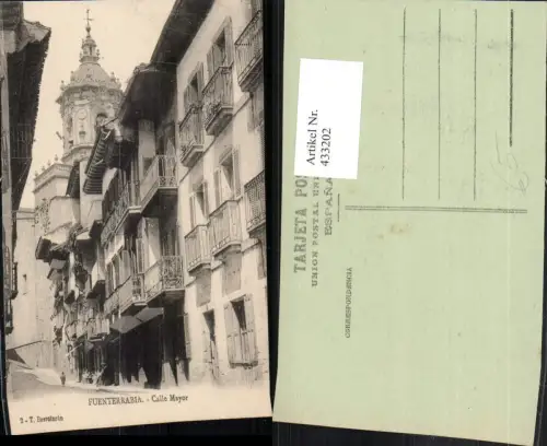 433202,Spain Fuenterrabia Hondarribia Calle Mayor Gasse