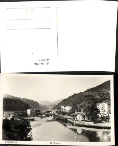 433214,Spain Lequeitio El Puente Fluss Brücke