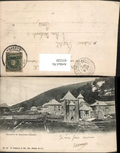 433220,Spain Leon Monastere de Roncevaux Kloster