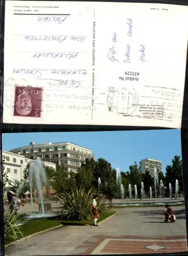 433229,Spain Ibiza San Antonio Detalle del paseo Wasserspiele