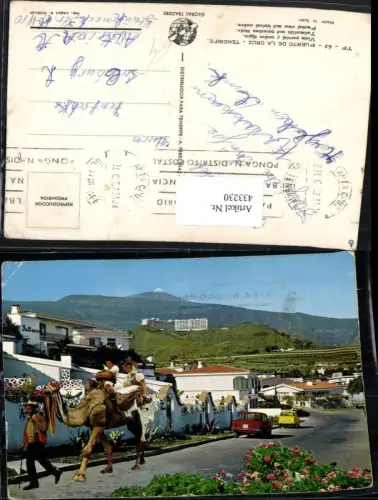 433230,Spain Tenerife Teneriffa Puerto de la Cruz Partial view and typical motive Kamel