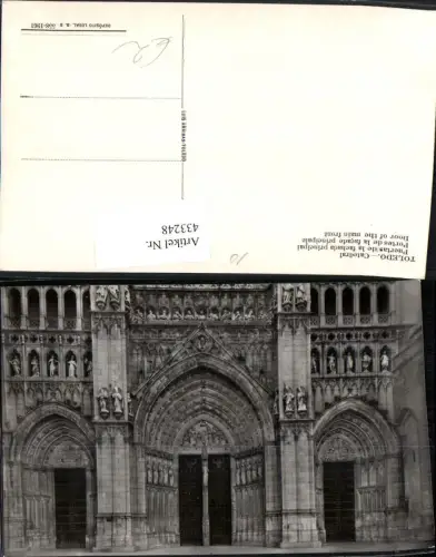 433248,Spain Toledo Catedral Puertas de la fachada principal Kirche Portale