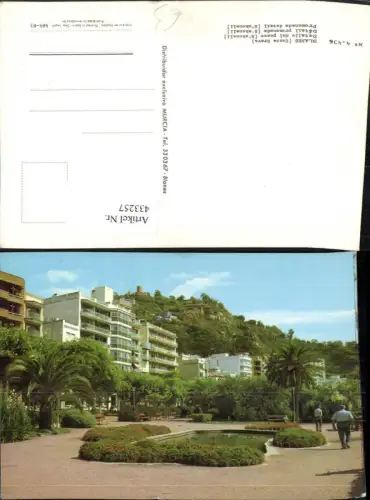 433257,Spain Costa Brava Blanes Detalle del paseo Promenade Brunnen