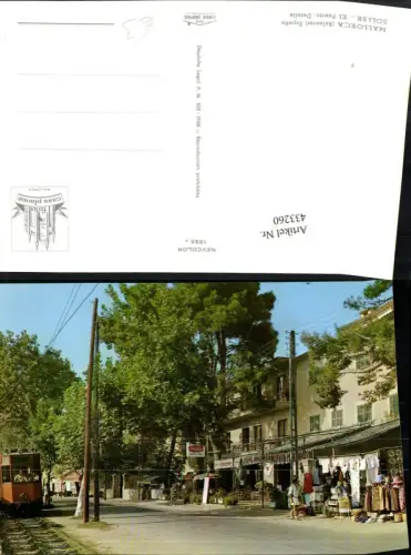 433260,Spain Baleares Mallorca Soller El Puerto Detalle Straßenbahn