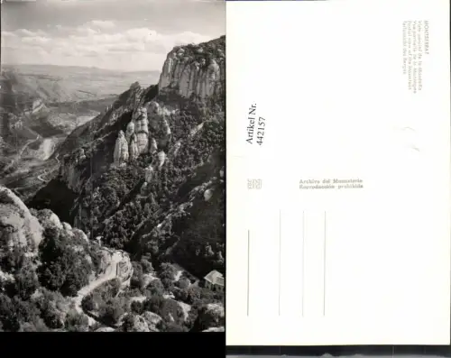 442157,Spain Montserrat Partial view of the Mountain