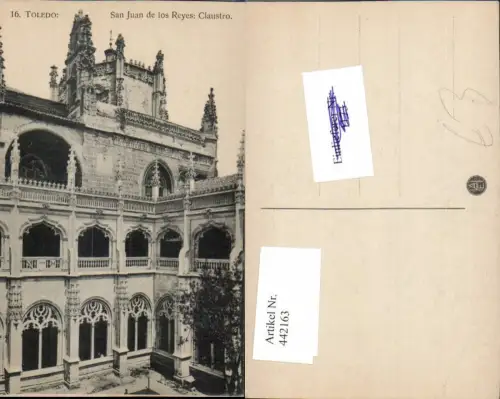 442163,Spain Toledo San Juan de los Reyes Claustro Kloster Arkaden