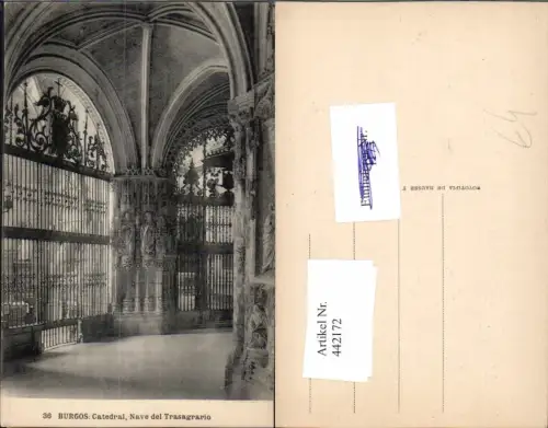 442172,Spain Burgos Catedral Nave del Trasagrario Kirche Innenansicht