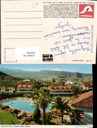 442209,Spain Tenerife Teneriffa Puerto de la Cruz Teilansicht Pool