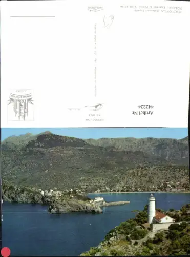 442224,Spain Mallorca Soller Entrada al Puerto Vista aerea Hafen Leuchtturm