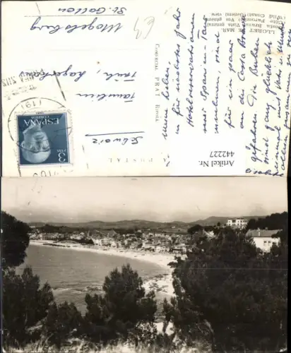 442227,Spain Lloret de Mar General view Teilansicht Strand