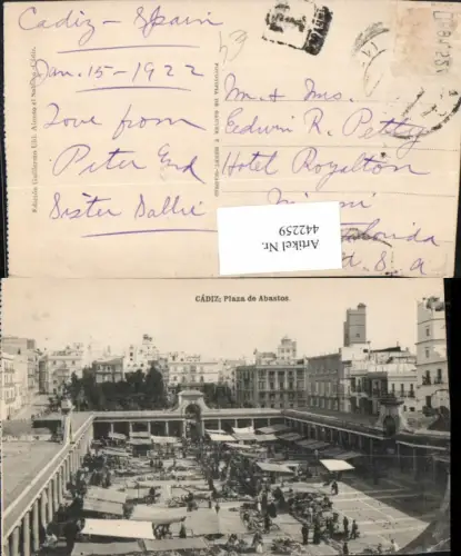 442259,Spain Cadiz Plaza de Abastos Platz Markt