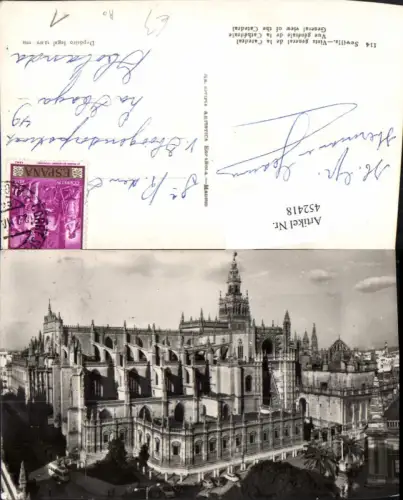 452418,Spain Sevilla Vista general de la Catedral Kirche