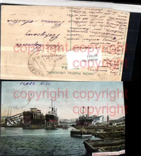 467431,Spain Barcelona Dique Flotante Hafen Dampfer Schiffe