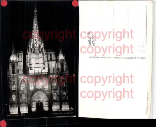 467456,Spain Barcelona Catedral de Noche Kirche b. Nacht
