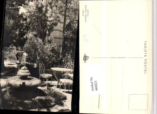 480825,Spain Madrid Hotel Fenix Jardin Garten Brunnen