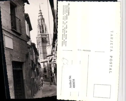 480838,Spain Toledo Catedral desde la calle de Santa Isabel Gase Kirche