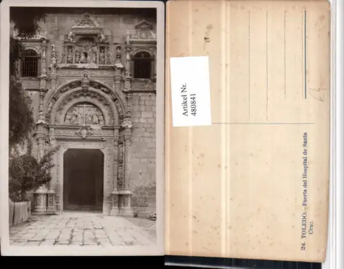 480841,Spain Toledo Puerta del Hospital de Santa Cruz Portal