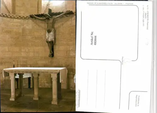 480844,Spain Palencia Fromista S. Martin Cristo Kruzifix