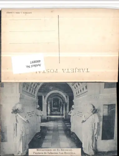 480897,Spain Monasterio El Escorial Panteon Infantes Los Heraldos Kloster Gang