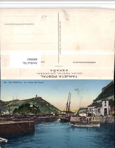 480905,Spain San Sebastian Un rincon del Puerto Hafen Boote