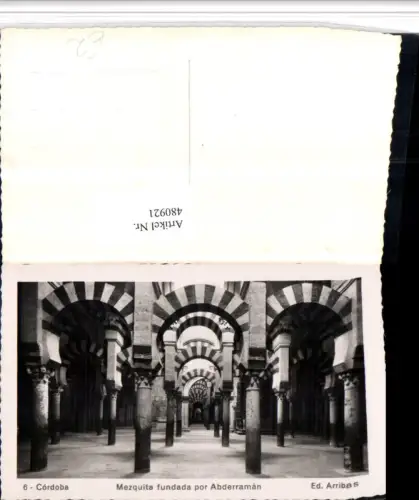 480921,Spain Cordoba Mezquita fundada por Abderraman Arkaden