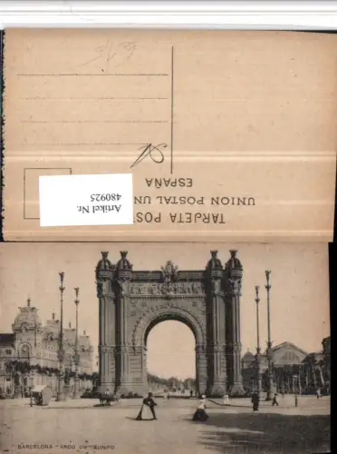 480925,Spain Barcelona Arco de Triunfo Triumphbogen