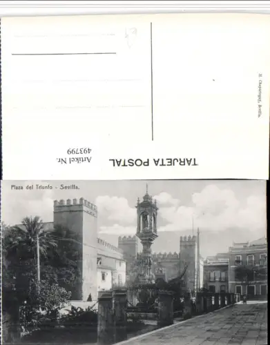 493799,Spain Sevilla Plaza del Triunfo Platz Bildstock