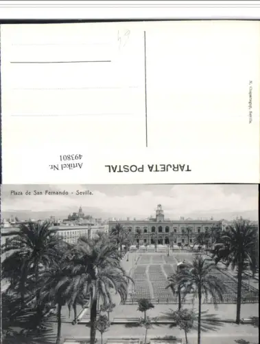 493801,Spain Sevilla Plaza de San Fernando Platz Palmen