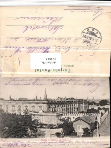 493813,Spain Sevilla Fabrica de Tabacos Gebäude