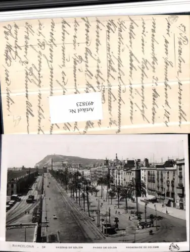 493823,Spain Barcelona Paseo de Colon Straße