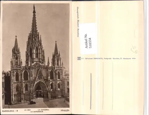 510334,Spain Barcelona La Catedral Kirche