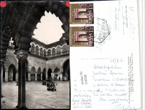 510339,Spain Sevilla Reales Alcazares Patio de las Doncellas Palast Arkaden