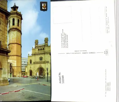 510349,Spain Castellon de la Plana Plaza Mayor Platz Turm