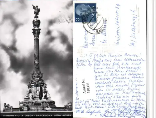 510356,Spain Barcelona Monumento a Colon Säule