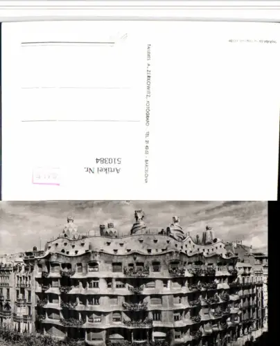 510384,Spain Barcelona Casa Mila y Camps Gebäude