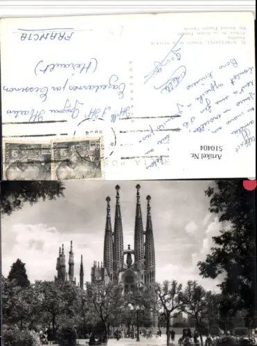 510404,Spain Barcelona Templo de la Sagrada Familia Kirche