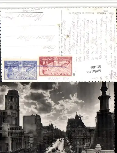 510409,Spain Madrid Contraluz de la calle de Alcala Straße