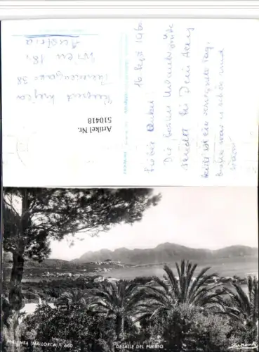 510418,Spain Mallorca Pollensa Detalle del Puerto Bergkulisse