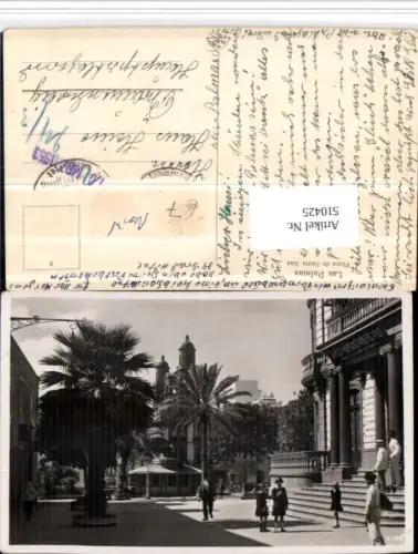 510425,Spain Las Palmas Plaza de Santa Ana Platz Palmen